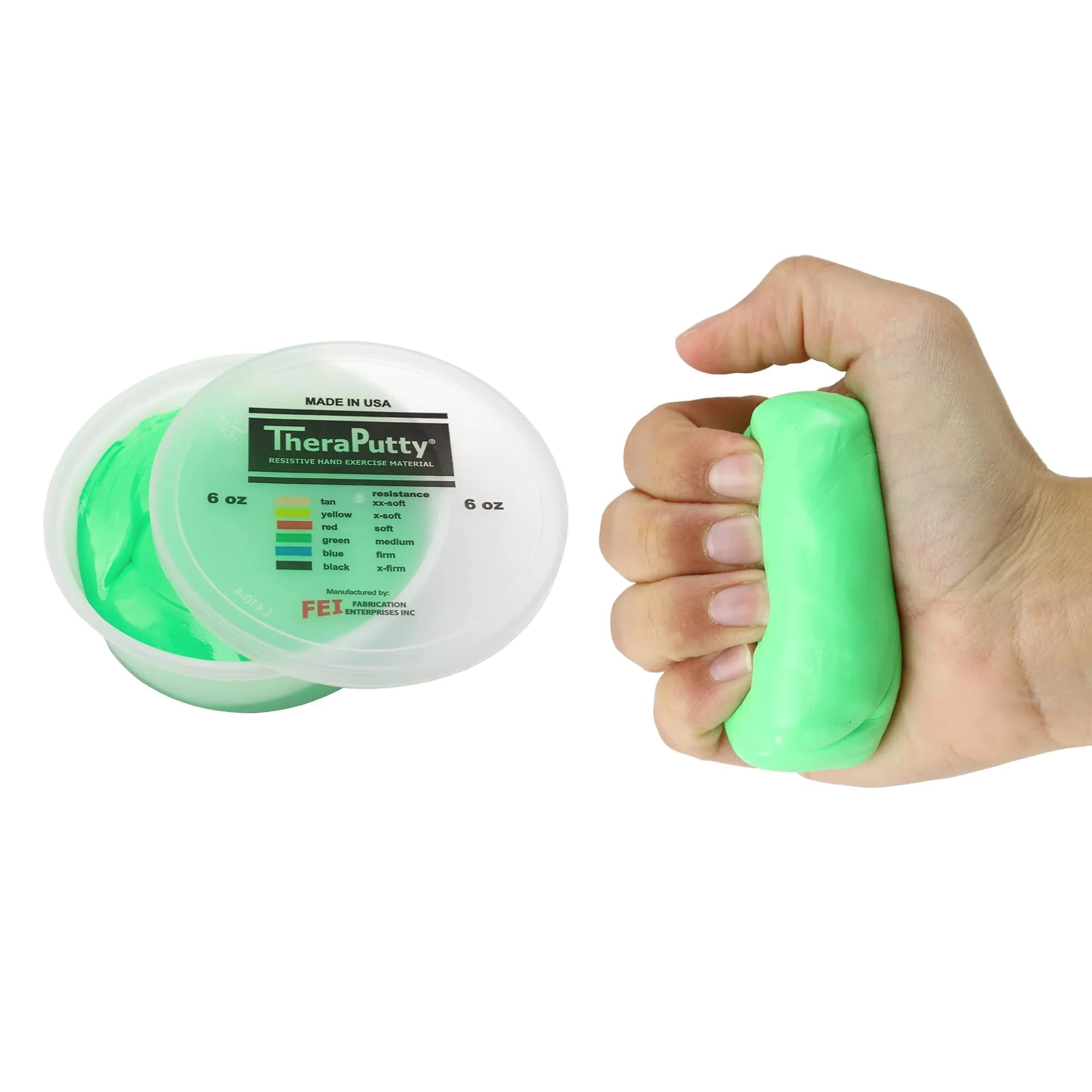 CanDo TheraPutty Standard Hand Exercise Putty 170g (6 oz) Medium Resistance | Strengthens Hands & Improves Motor Skills