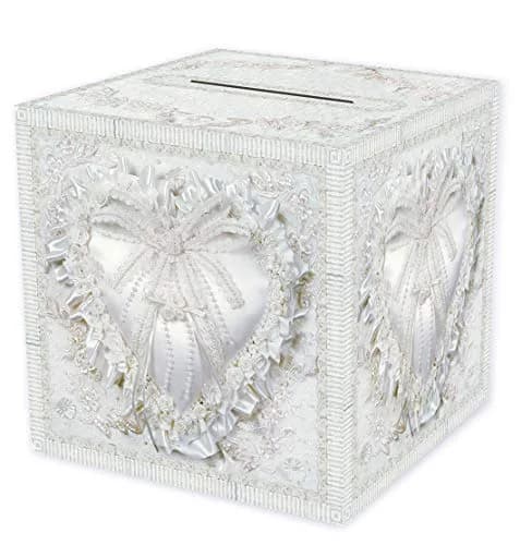 Beistle White Paper Card Box for Weddings & Anniversaries | 30.48cm x 30.48cm (12" x 12") thumbnail 1