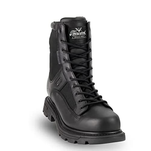 Thorogood GEN-Flex2 8” Side-Zip Waterproof Tactical Boots for Men & Women - Lightweight Leather & Nylon, EH Rated, Black, 9 M US thumbnail 1