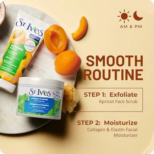 St. Ives Fresh Skin Apricot Facial Scrub 6 oz (170 ml) | Exfoliates for Balanced to Oily Skin thumbnail 8