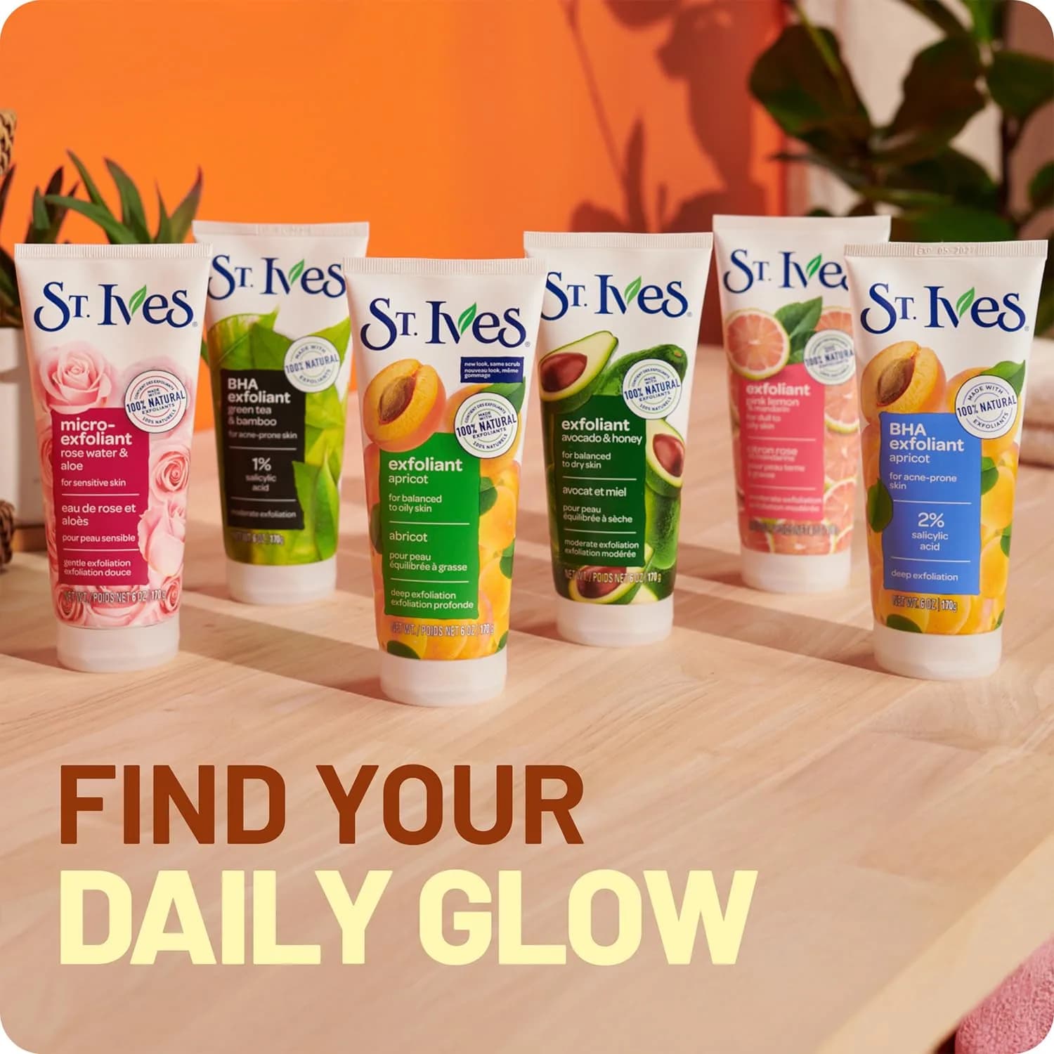 St. Ives Fresh Skin Apricot Facial Scrub 6 oz (170 ml) | Exfoliates for Balanced to Oily Skin - view 9