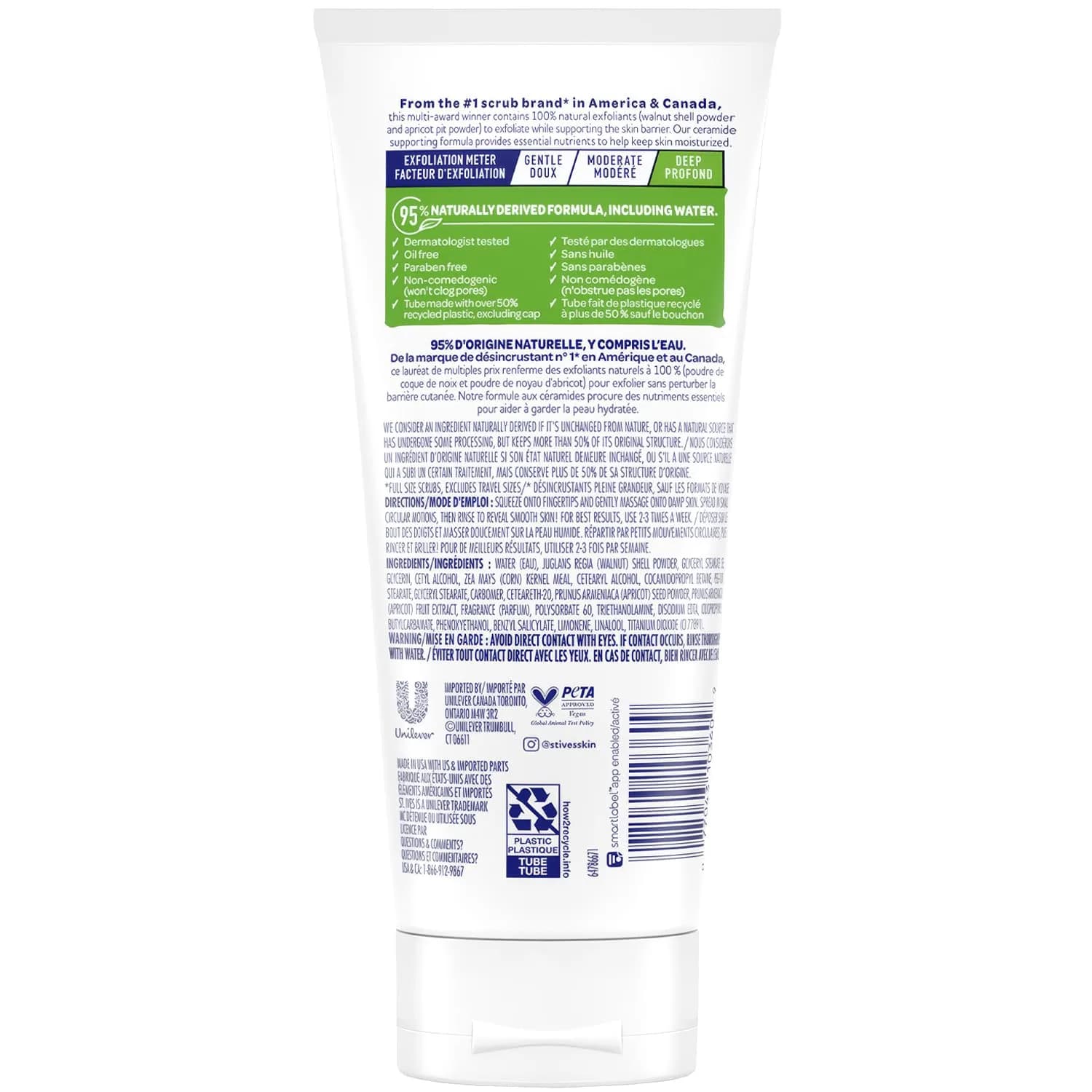 St. Ives Fresh Skin Apricot Facial Scrub 6 oz (170 ml) | Exfoliates for Balanced to Oily Skin - view 2