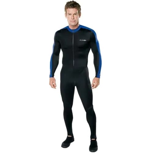 Henderson Hotskins Classic Unisex Spandex Jumpsuit for Diving, Snorkeling, UV Protection, Blue XL | Full-Body Water Sports Suit thumbnail 1