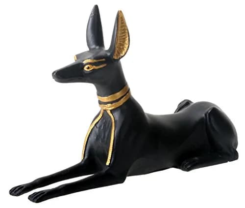 SUMMIT COLLECTION YTC Small Egyptian Anubis Figurine 7.62 cm (3 inches tall) | Ancient Egyptian God of the Afterlife Sculpture thumbnail 1