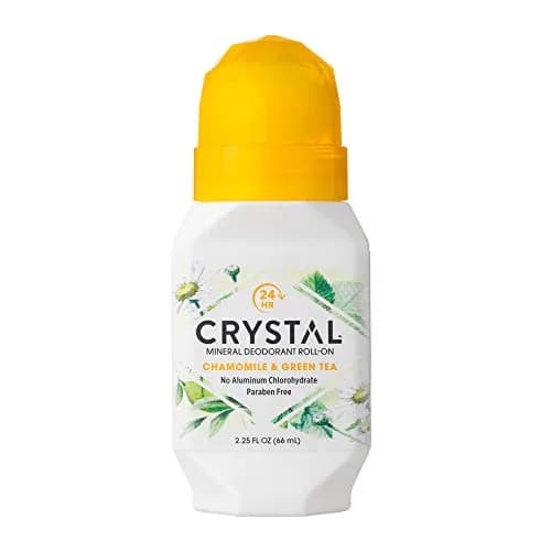 Crystal Mineral Deodorant Roll-On, Chamomile & Green Tea, 2.25 fl oz (Pack of 12) | Natural Odor Protection for All-Day Freshness thumbnail 1