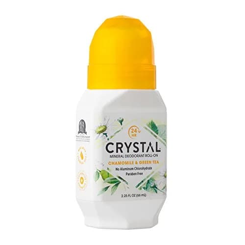 Crystal Mineral Deodorant Roll-On, Chamomile & Green Tea, 2.25 fl oz (Pack of 12) | Natural Odor Protection for All-Day Freshness thumbnail 3