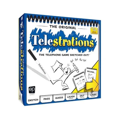 Telestrations Original 8-Player Board Game | Ages 12+ | 1.94 lb (0.88 kg) | The Telephone Game Sketched Out thumbnail 1