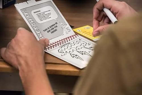 Telestrations Original 8-Player Board Game | Ages 12+ | 1.94 lb (0.88 kg) | The Telephone Game Sketched Out thumbnail 4