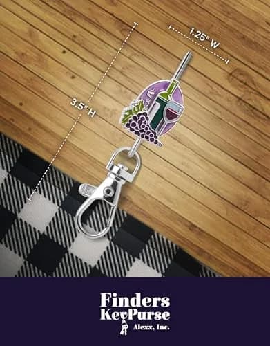 Finders Key Purse Women's Key Ring, Cute Purple Key Hook for Car Keys | Stylish & Practical thumbnail 5