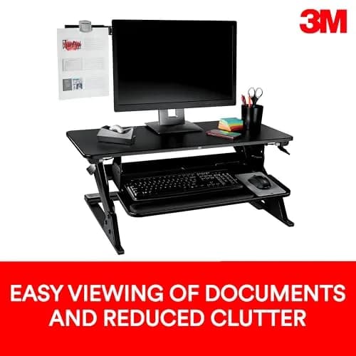 3M Monitor Document Clip with Command Adhesive, Black, 2.6cm (0.75 in) | Holds 30 Sheets thumbnail 5