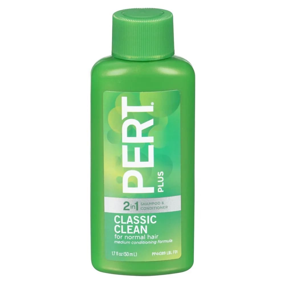 Pert Classic Clean 2in1 Shampoo & Conditioner 1.7 fl. oz. | Moisturizes & Protects Color, Travel-Friendly — 1.7 Fl Oz