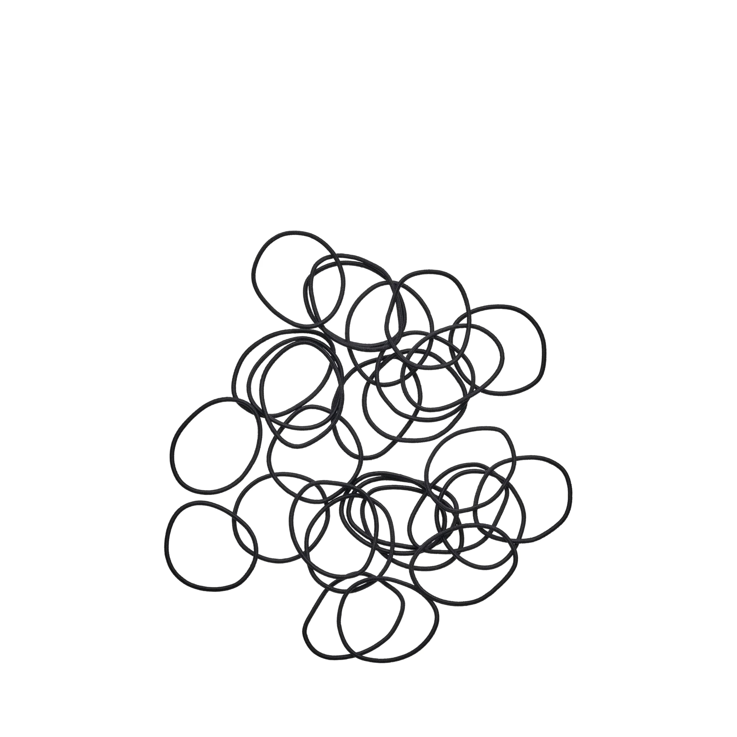 Goody Ouchless Hair Elastics – 50 Count Black | No-Snag, No-Breakage Hold for Fine to Medium Hair - view 2