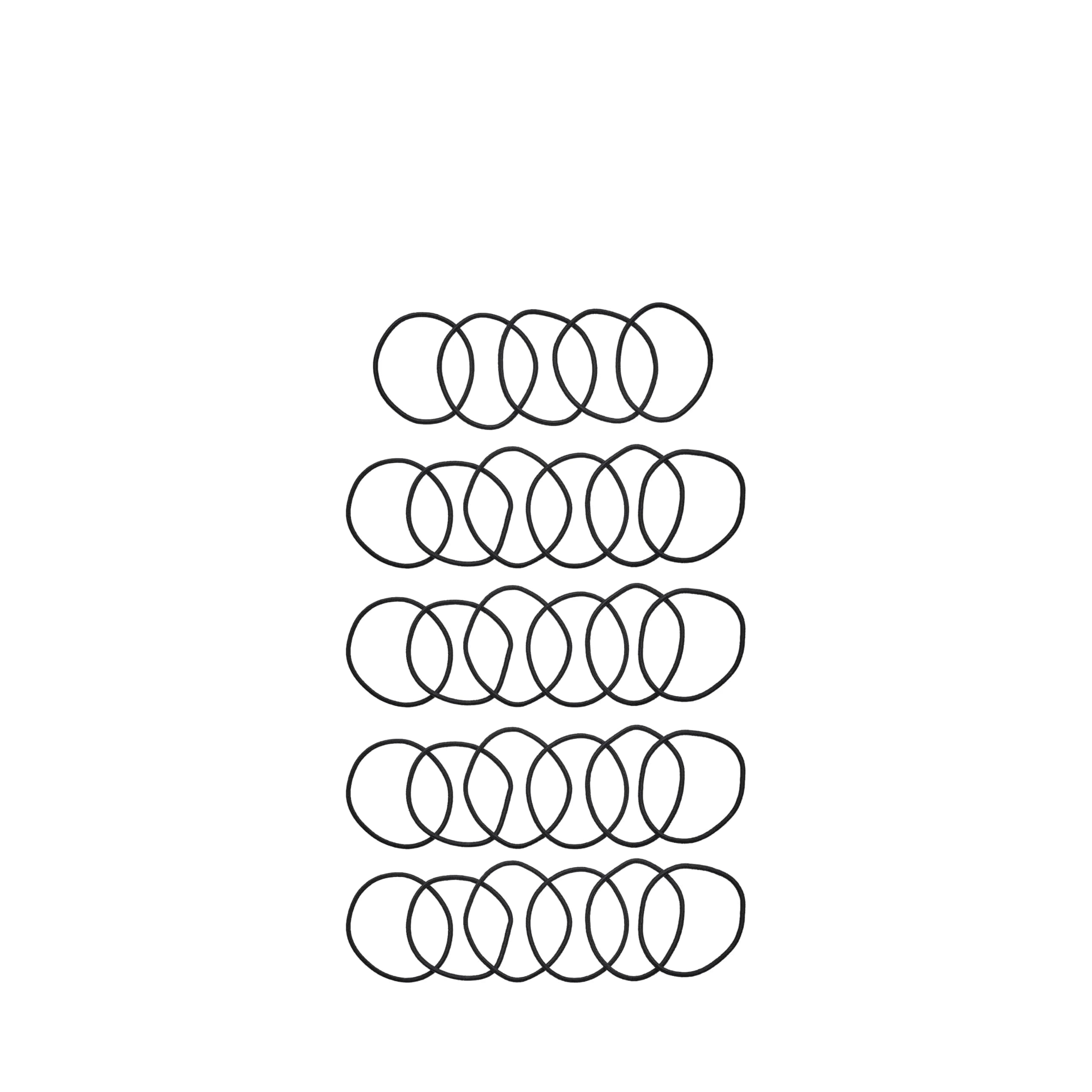 Goody Ouchless Hair Elastics – 50 Count Black | No-Snag, No-Breakage Hold for Fine to Medium Hair - view 3