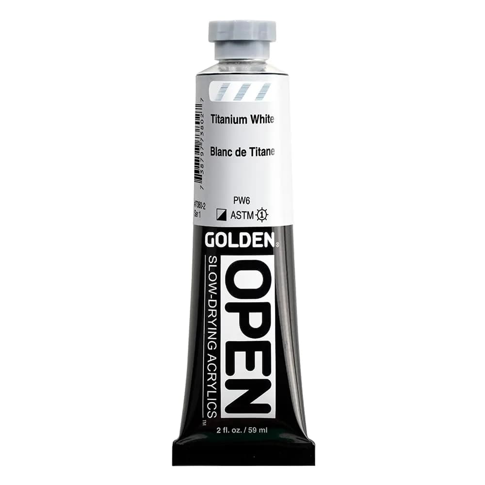 Golden Acrylic Paint Titanium White 2 fl. oz. | Slow-Drying, Extended Work Time
