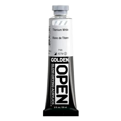 Golden Acrylic Paint Titanium White 2 fl. oz. | Slow-Drying, Extended Work Time thumbnail 1