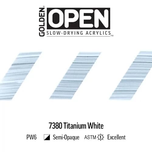 Golden Acrylic Paint Titanium White 2 fl. oz. | Slow-Drying, Extended Work Time thumbnail 6