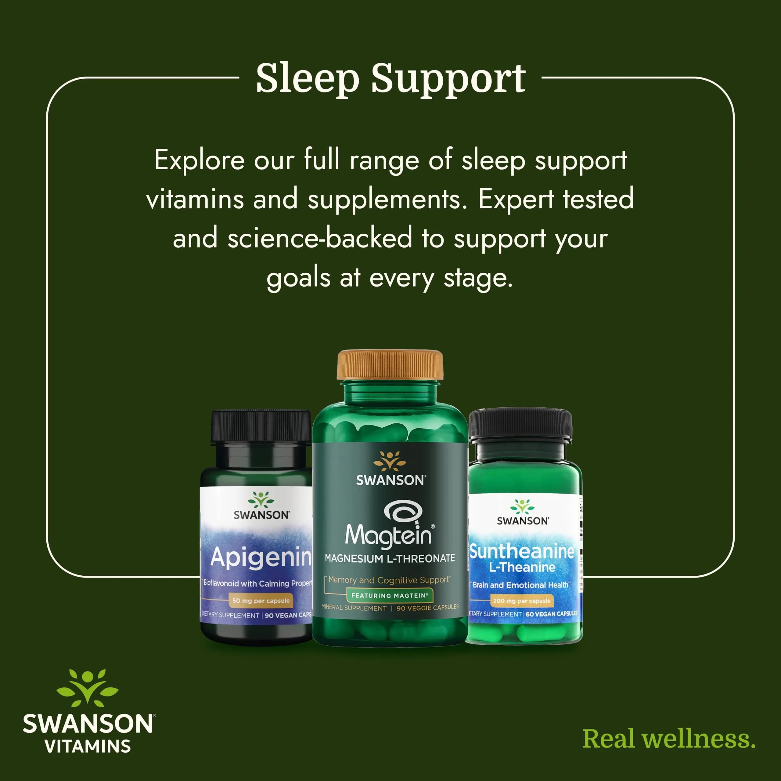 Swanson Apigenin Sleep & Relaxation Supplement 50 mg (90 Capsules) | Natural Support for Stress Response & Cellular Health - view 6