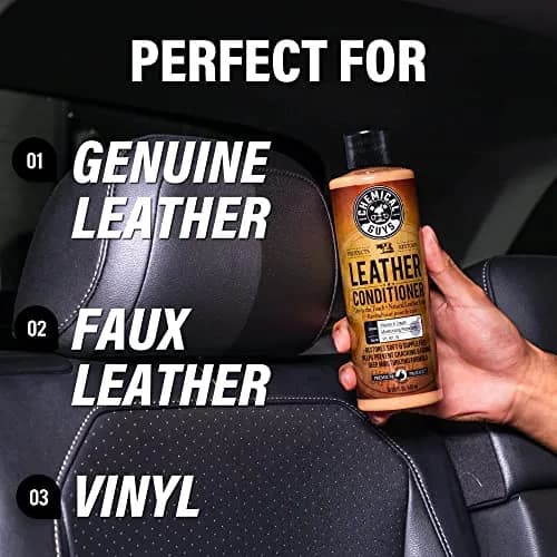 Chemical Guys Leather Cleaner & Conditioner Kit 2 x 16 oz (473 ml x 2) | pH-Balanced Formula for Cars & Home thumbnail 9