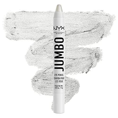 NYX PROFESSIONAL MAKEUP Jumbo Eye Pencil, Blendable Eyeshadow Stick & Eyeliner Pencil - Cottage Cheese (Silver) 0.18 oz (5 ml) | PETA Certified Cruelty-Free thumbnail 1