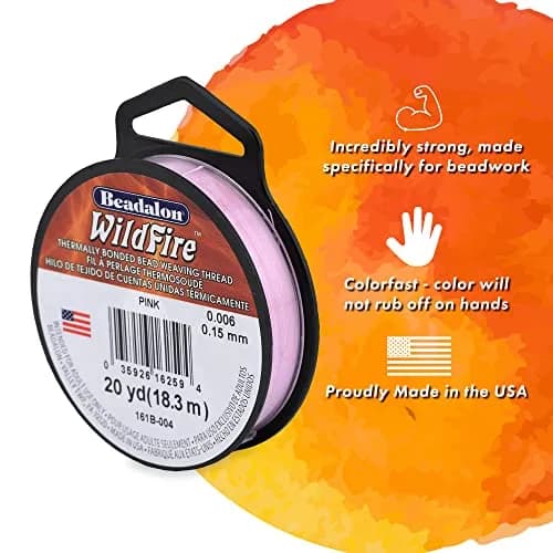Beadalon Wildfire Beading Thread Jewelry Line, Black - 0.006 in (0.15 mm) / 114 m (125 yd) | 10 lb Break Strength thumbnail 2