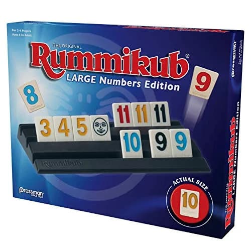 Pressman Rummikub Large Numbers Edition Tile Game | Easy to Learn, Strategy Focused, 106 Tiles thumbnail 5