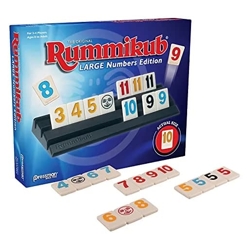 Pressman Rummikub Large Numbers Edition Tile Game | Easy to Learn, Strategy Focused, 106 Tiles thumbnail 2