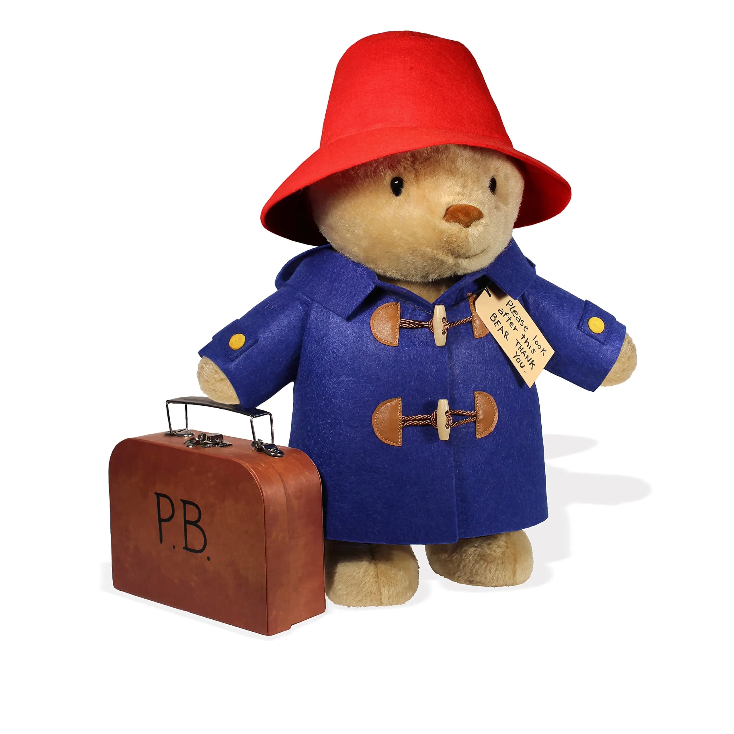 YOTTOY Paddington Bear Collection | Classic Plush Toy with Suitcase - 16"H — Classic Paddington W/ Suitcase