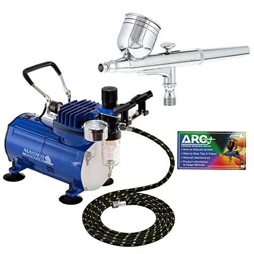 Master Airbrush Multi-Purpose Gravity Feed Air Brush Kit & Air Compressor | Portable, 23L/min, 110-120V thumbnail 1