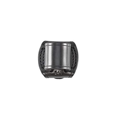 Aker Leather 541 Open Top & Bottom Flashlight Holder, Black Duty Belt | Durable Leather, Fits D-Cell Flashlights thumbnail 1
