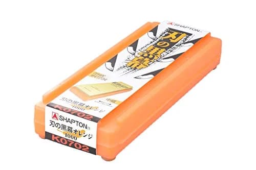Shapton K0702 Whetstone #1000 Medium Orange 21cm x 7cm x 1.5cm | Precision Knife Sharpening Stone thumbnail 3
