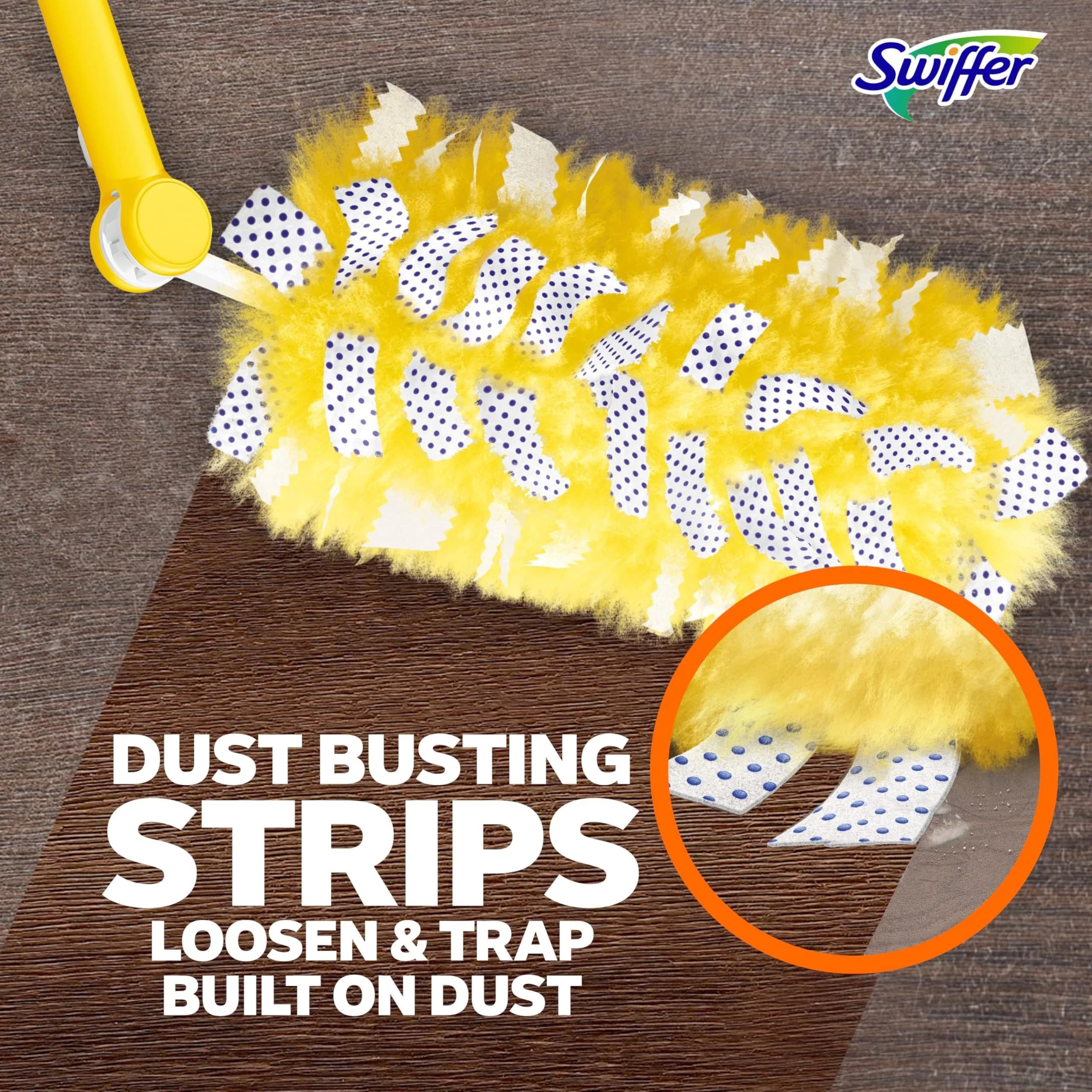 Swiffer Heavy Duty Duster Kit with 3 ft Extendable Handle & 3 Refills | Picks Up 5X More Dust Than Feather Duster - view 7