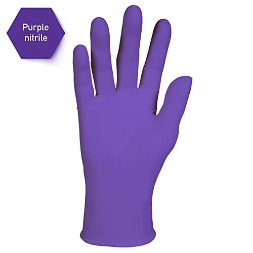 KIMTECH Purple Nitrile Exam Gloves Large 100 Count (9.5" Length, 5.9 Mil) | Superior Quality AQL 1.0 thumbnail 2