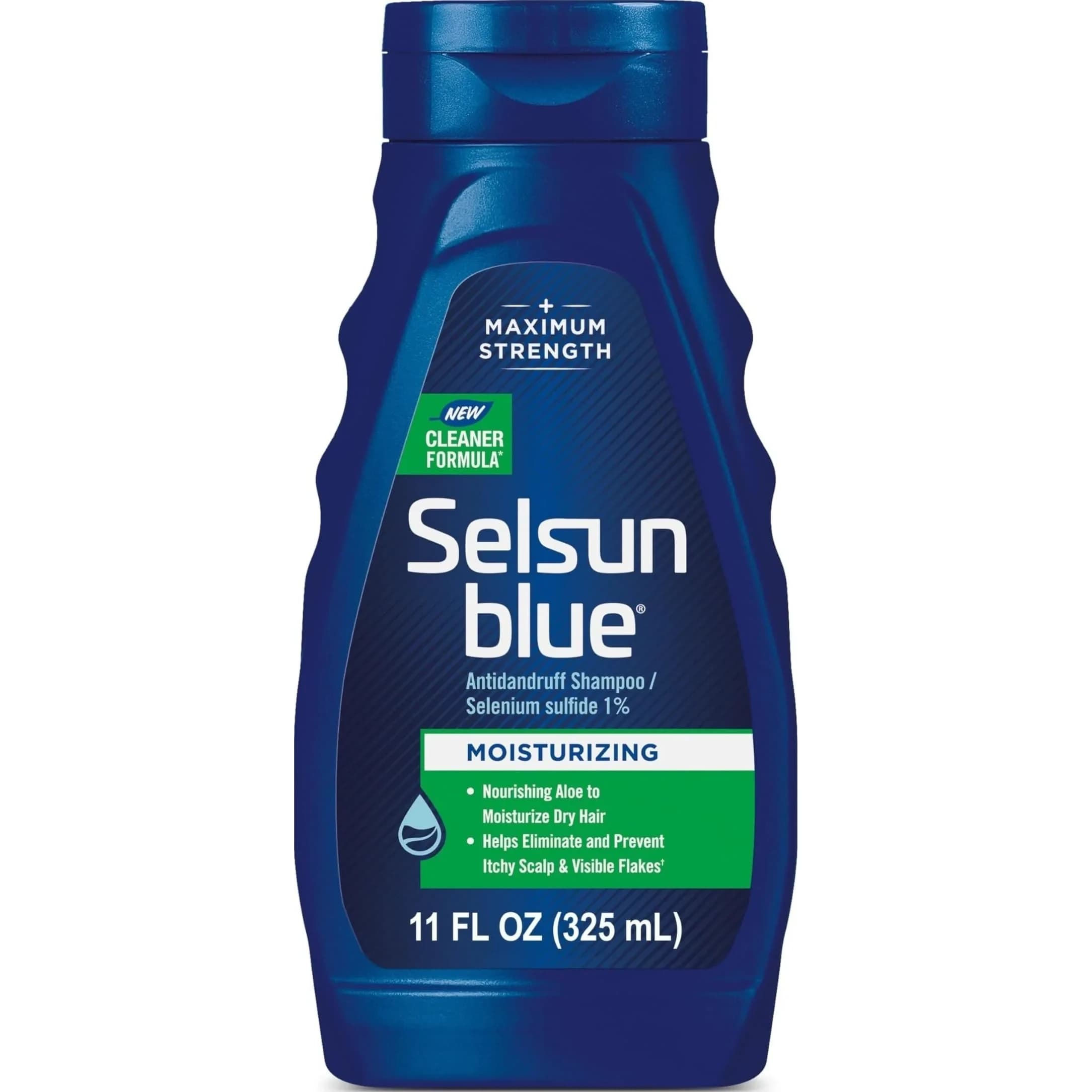 Selsun Blue Moisturizing Antidandruff Shampoo 325ml (11 fl. oz.) | Maximum Strength Scalp Treatment