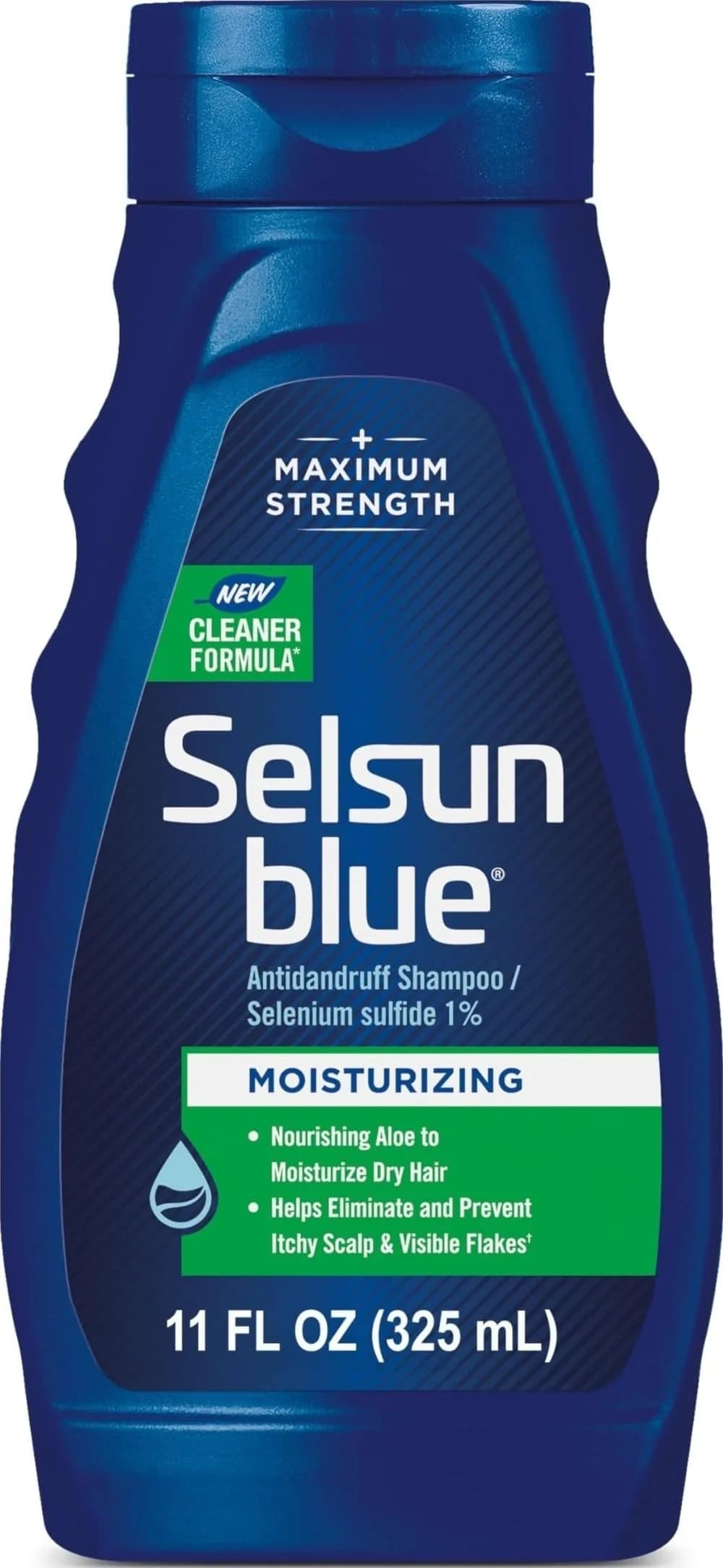Selsun Blue Moisturizing Antidandruff Shampoo 325ml (11 fl. oz.) | Maximum Strength Scalp Treatment - main product image