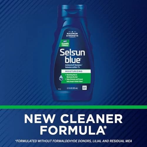 Selsun Blue Moisturizing Antidandruff Shampoo 325ml (11 fl. oz.) | Maximum Strength Scalp Treatment thumbnail 2