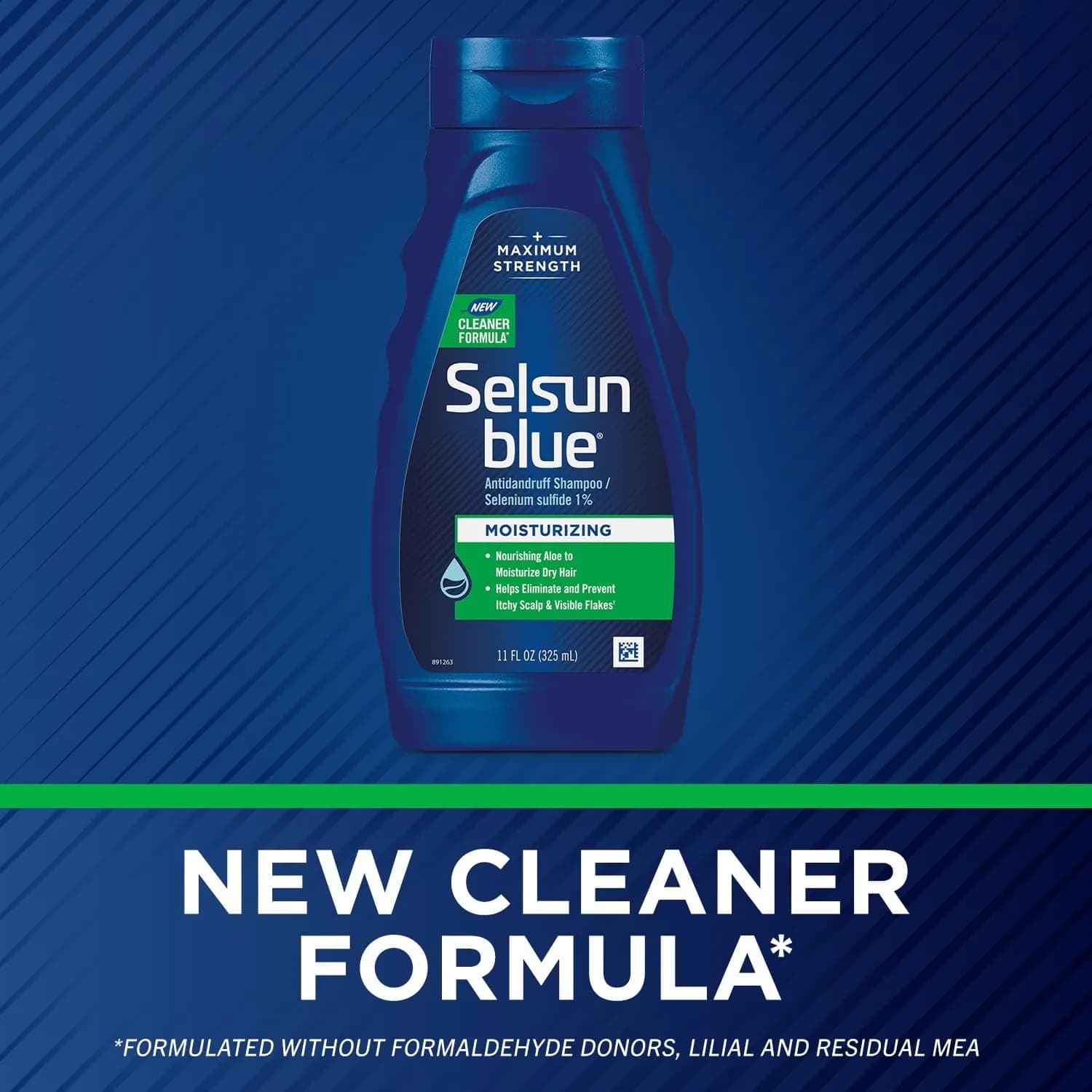Selsun Blue Moisturizing Antidandruff Shampoo 325ml (11 fl. oz.) | Maximum Strength Scalp Treatment - view 2