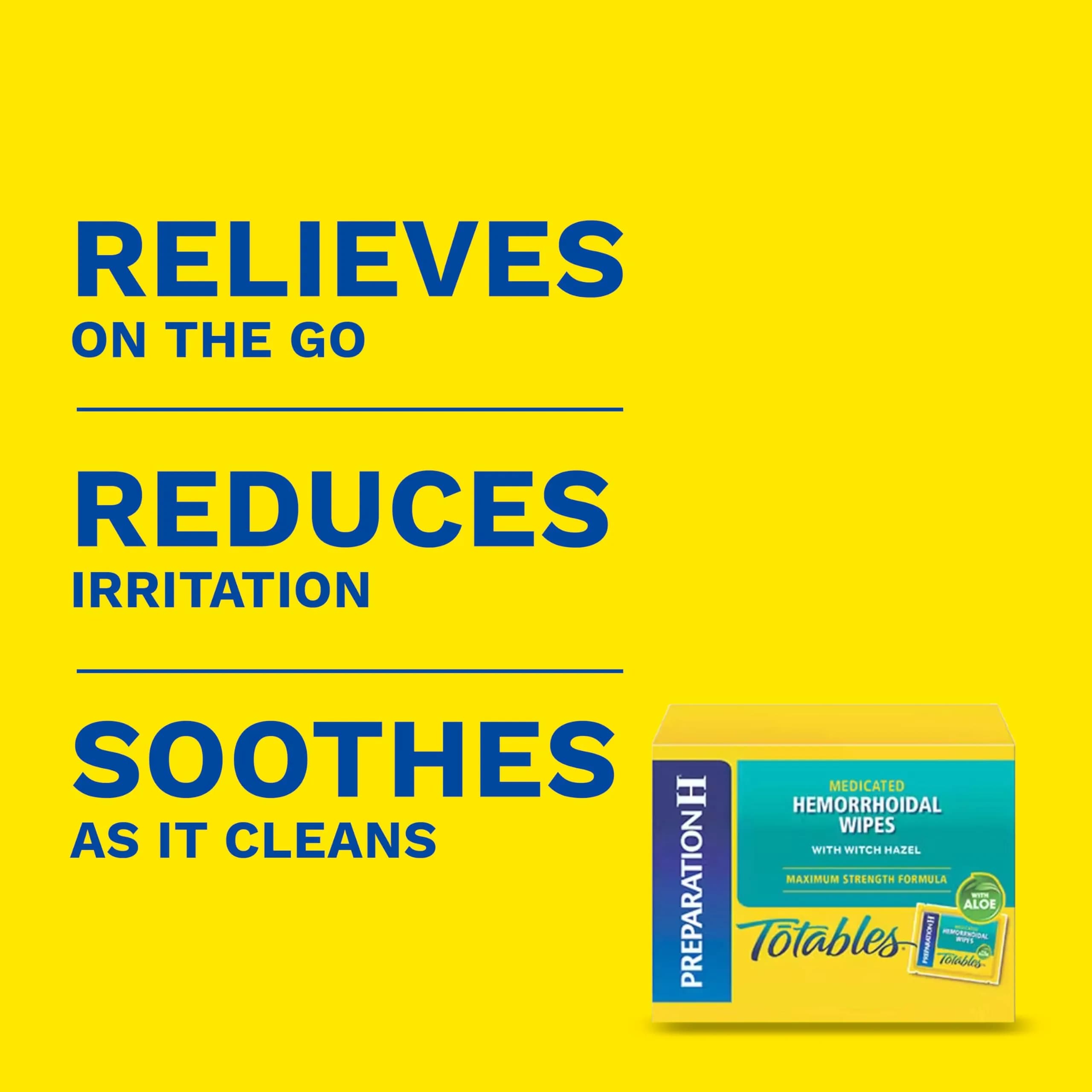 Preparation H Hemorrhoid Flushable Wipes with Witch Hazel 96 Count | FDA Approved Medication - view 2