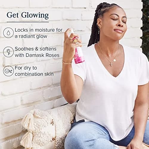 Heritage Store Rosewater with Glycerin | 8 Fl Oz Mist for Skin & Hair | Vegan, Natural, Hydrating thumbnail 2