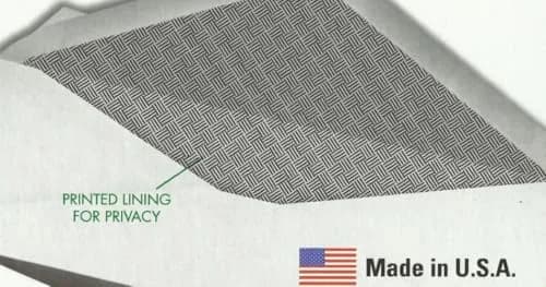 Mead #10 Envelopes Letter Size 4-1/8" x 9-1/2" | Privacy Security Lining thumbnail 5