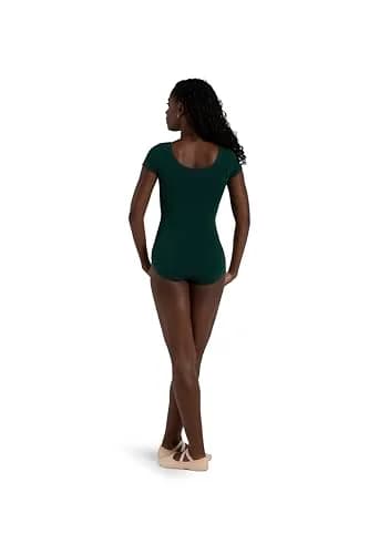 Capezio Classic Short Sleeve Leotard, Hunter, Medium | Elegant Gymnastics & Dance Wear thumbnail 2