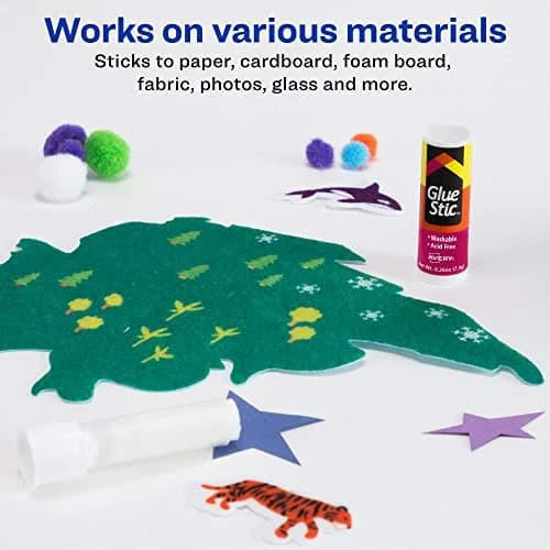 Avery Bonding Adhesives Glue Stick 0.26 Oz. | Washable, Permanent, Acid-Free for Crafts & School Projects thumbnail 6