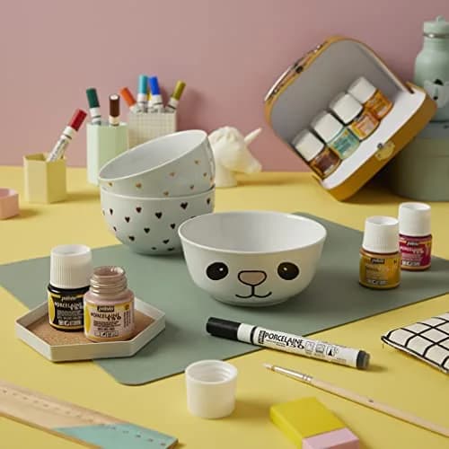 PEBEO Porcelaine 150 Ceramic Paint - Water-Based High-Gloss Color Paints for Porcelain, 45 ml Bottle, Ruby Red thumbnail 2