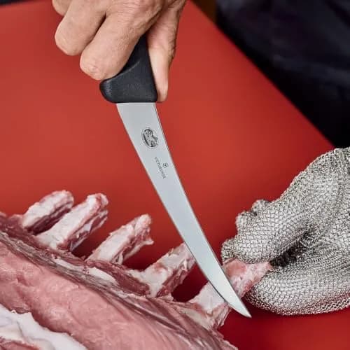 Victorinox 6 Inch Curved Fibrox Pro Boning Knife with Semi-stiff Blade | Swiss Made, Dishwasher Safe thumbnail 3
