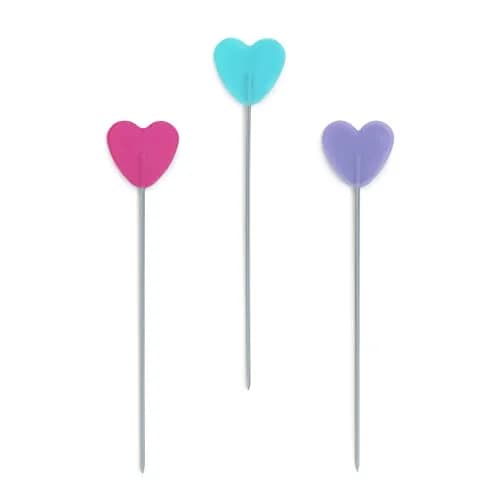 Dritz Decorative Flat Head Pins 2-Inch (50 mm) | Heart-Shaped Pins for Crafts thumbnail 4