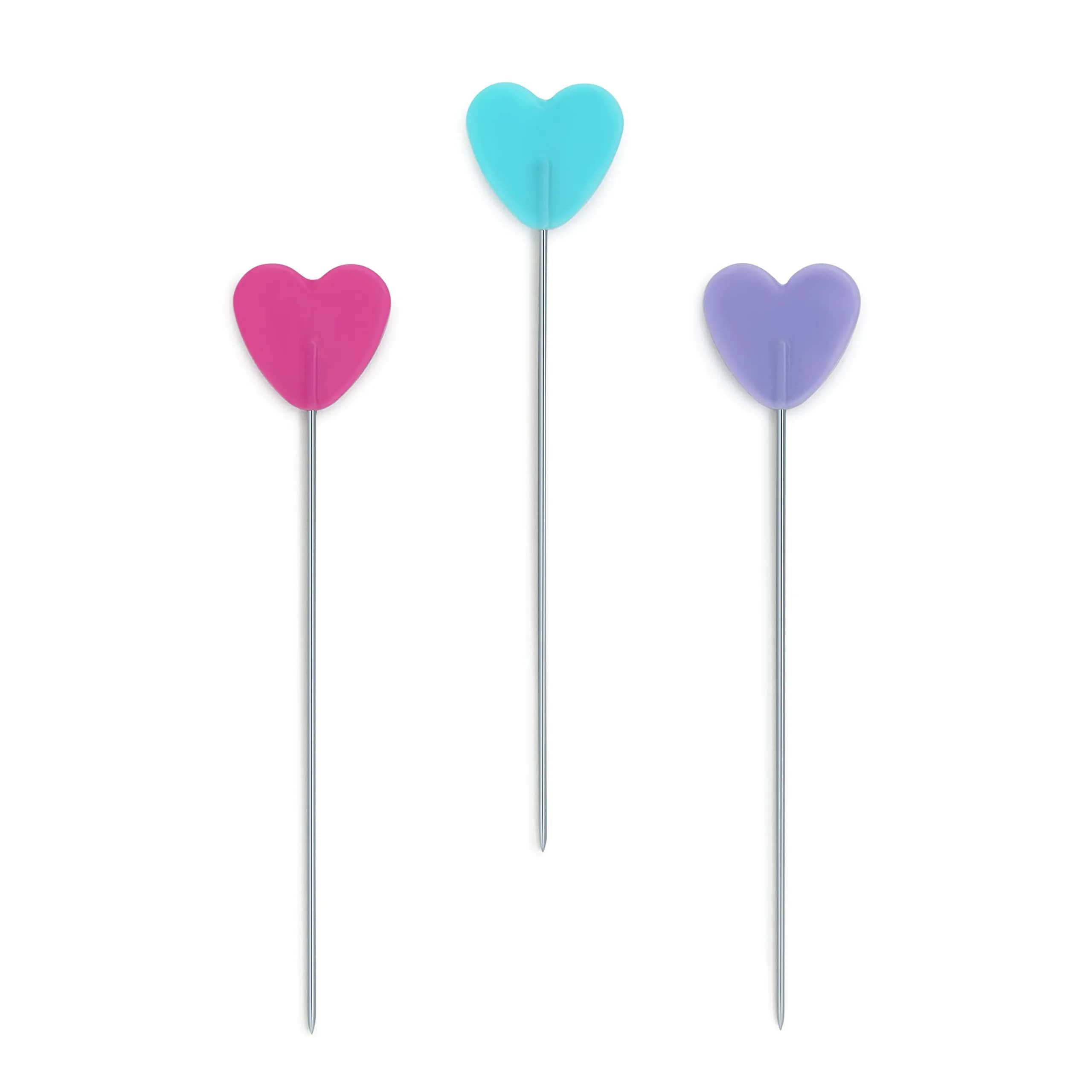 Dritz Decorative Flat Head Pins 2-Inch (50 mm) | Heart-Shaped Pins for Crafts - view 4
