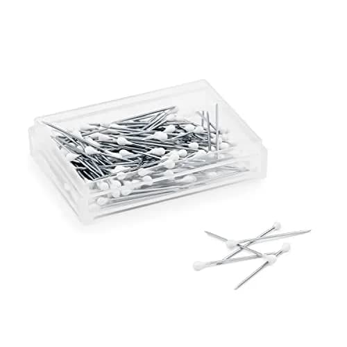 Dritz Dipped Head Applique Pins 3/4-Inch (19 mm) | 150-Count White Pins for Quilting & Crafts thumbnail 3