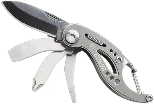 Gerber Curve 6-in-1 Keychain Multitool with Screwdriver & Bottle Opener | 5.1 cm (2 in) Blade thumbnail 1