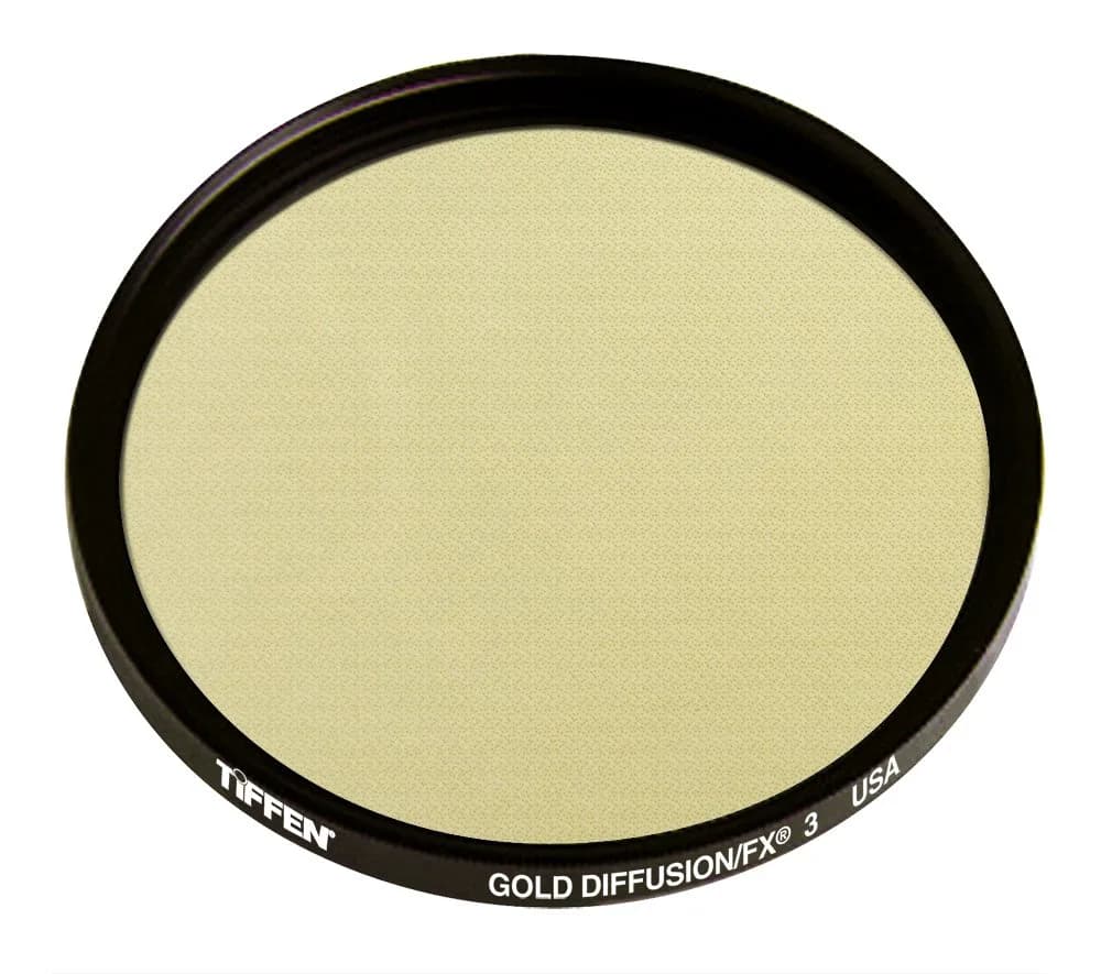 Tiffen 77GDFX3 77mm Gold Diffusion 3 Filter | Silky Soft Textures for Cinematic Shots — gold