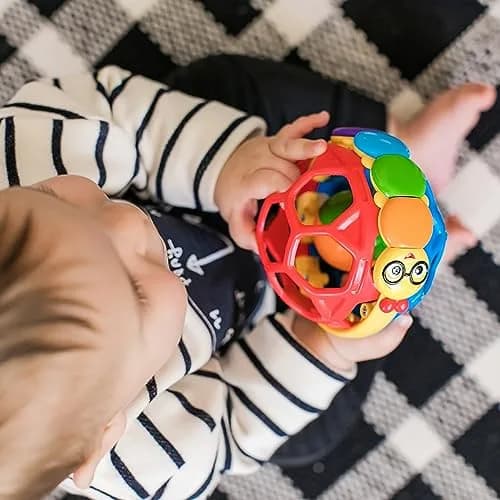 Baby Einstein Bendy Ball Easy Grasp Oball Rattle Toy 10.16 cm (4 Inches) | BPA-Free for Ages 3 Months+ thumbnail 4