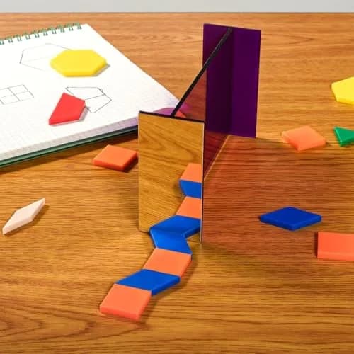 LEARNING ADVANTAGE Reflective GeoMirror 6"L x 4"W | Create Expert Drawings & Observe Reflections thumbnail 4